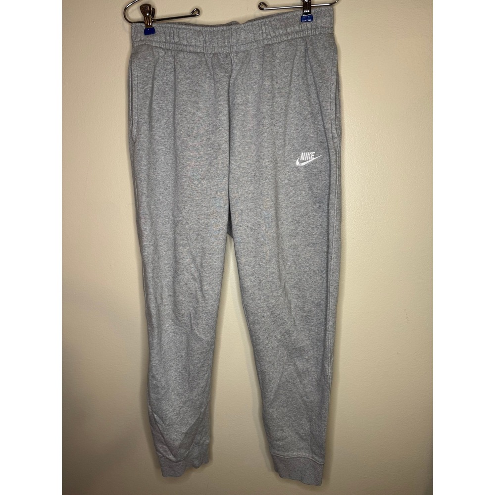 Nike Sportswear Club Fleece Joggers Mens Medium Heather Grey Sweatpants BV2671